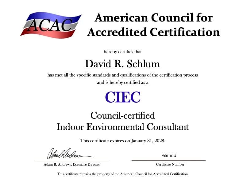 CIEC Award Certificate